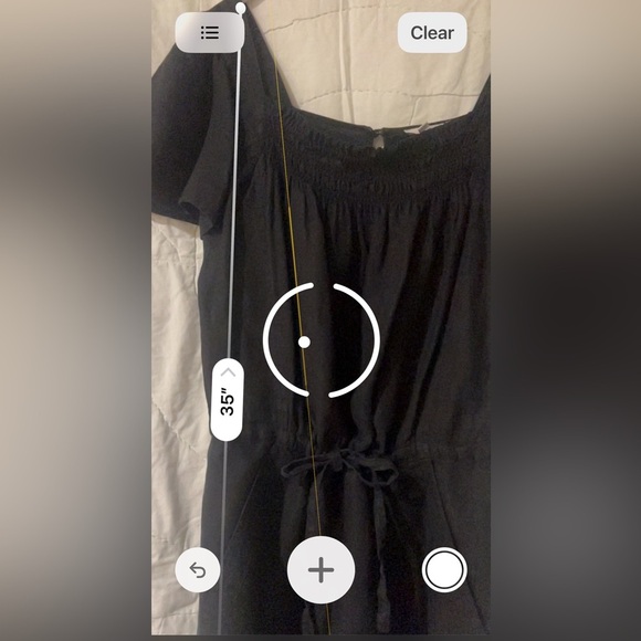 Joie Black Linen Short Sleeve with Pockets Romper Sz: Small - Picture 8 of 9